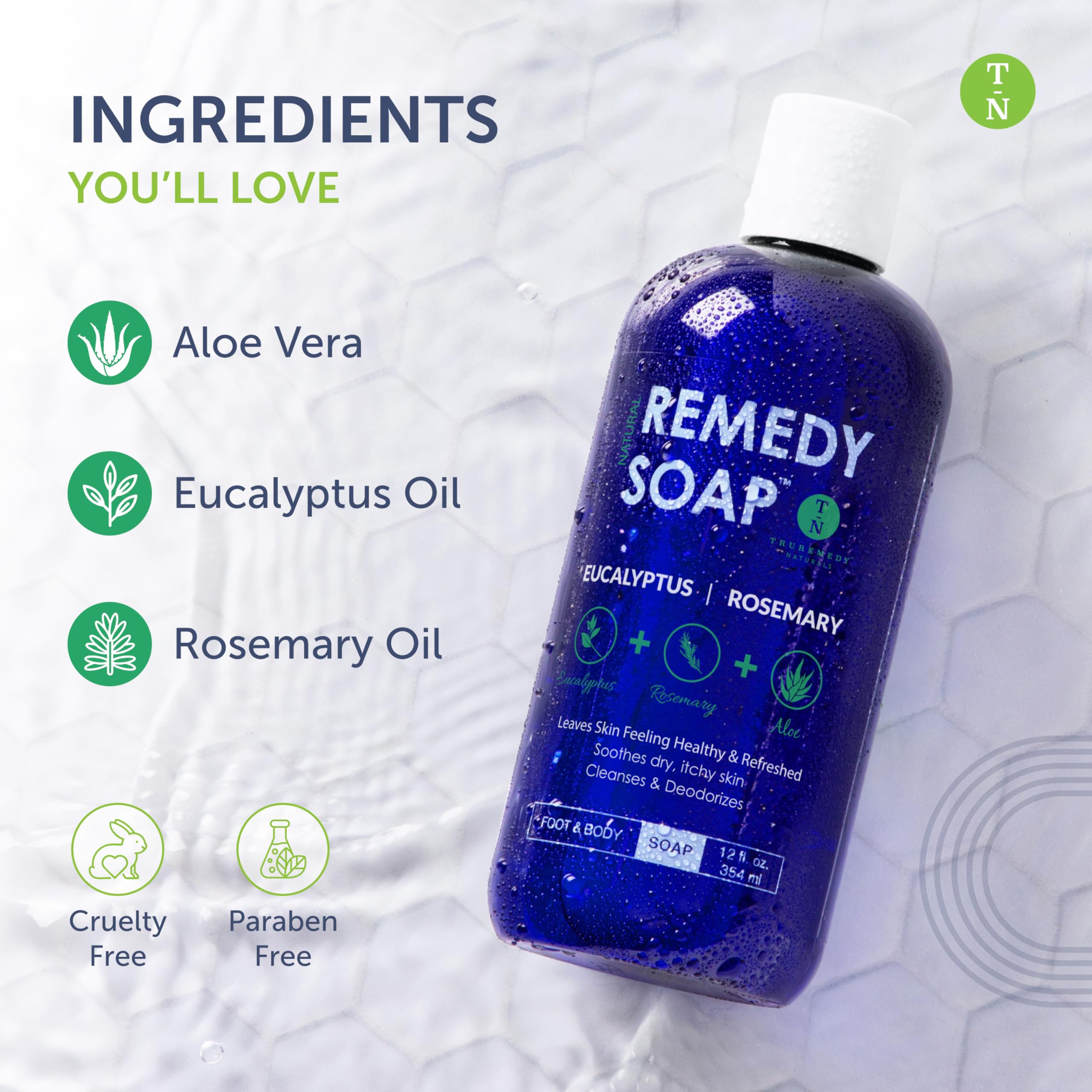 Truremedy Naturals aloe-vera, hydratation apaisante pour la peau.