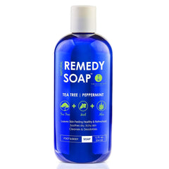 Bouteille Truremedy Naturals – gel douche rafraîchissant et nettoyant en douceur.