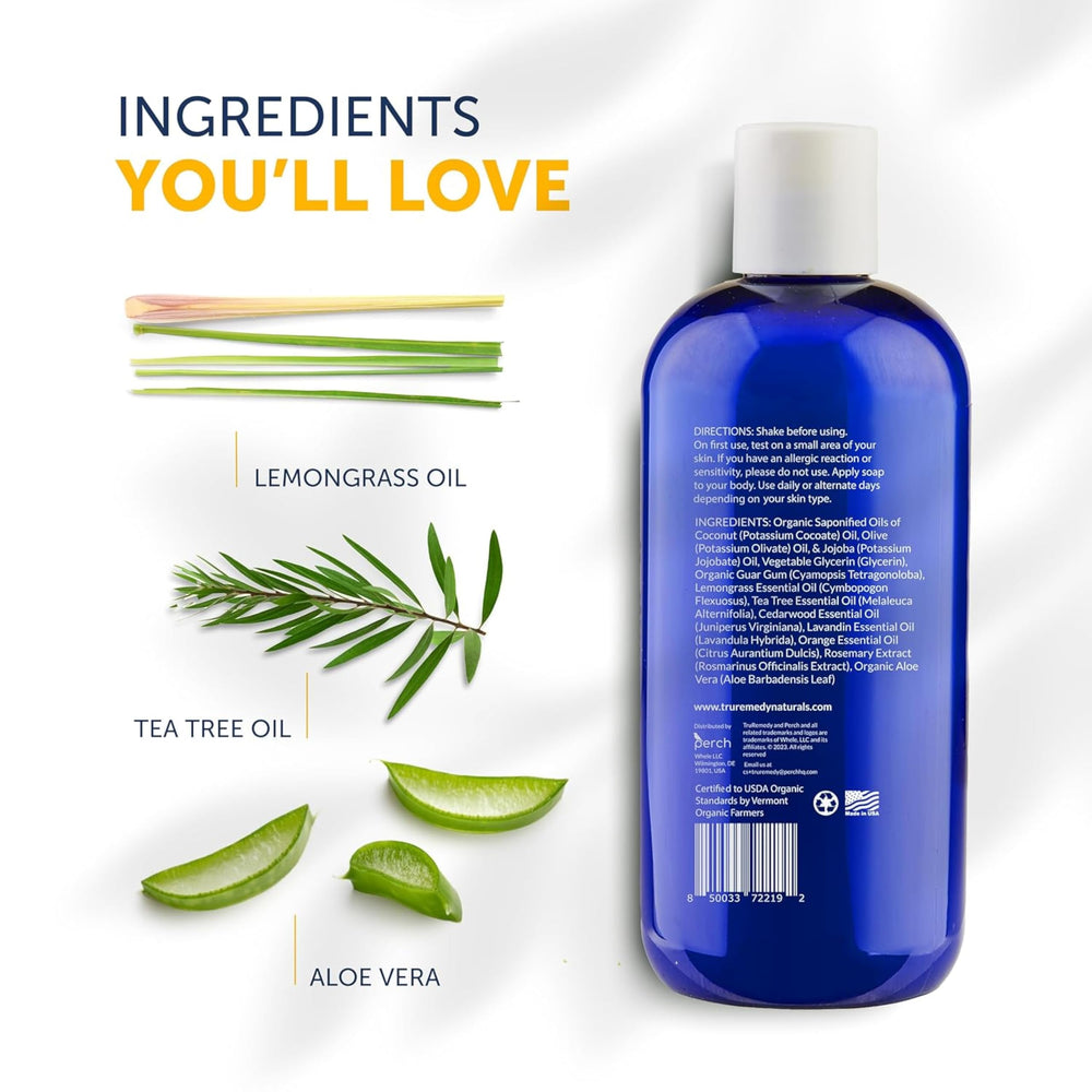Truremedy Naturals – ingrédients-tea-tree-citronnelle : huiles essentielles naturelles pour nourrir la peau.