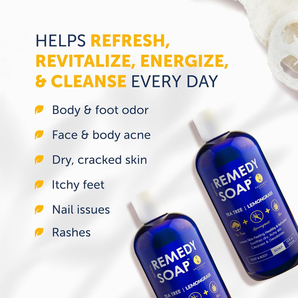 Truremedy Naturals – mousse-douce-douche : texture agréable pour routine matin et soir.