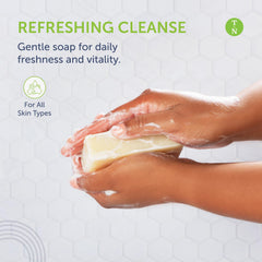 Mousse fraîche du gel douche Truremedy Naturals pour une peau propre.