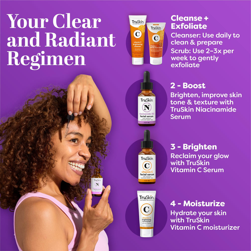 TruSkin B3 Niacinamide Serum : sérum sans parfum équilibrant le sébum et la brillance.