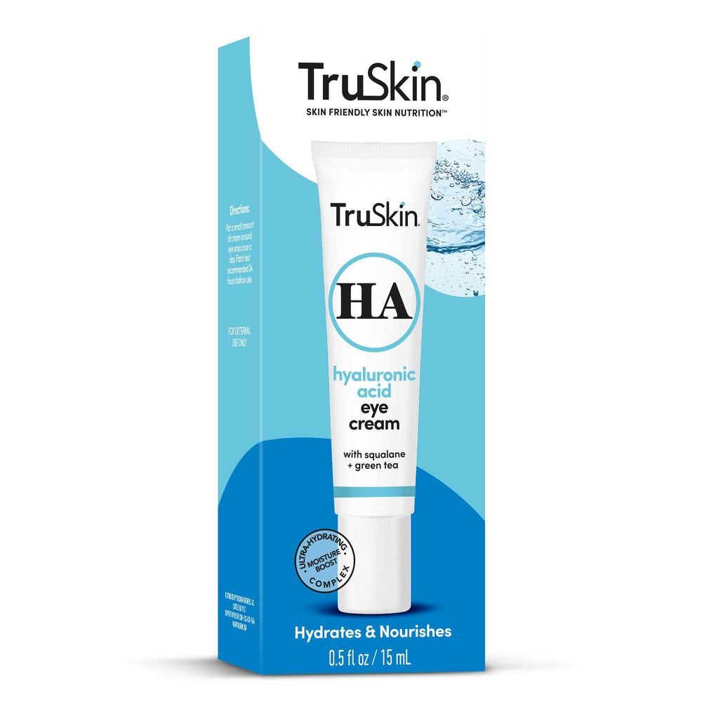 TruSkin Crème Yeux: application douce pour un rituel quotidien simple.