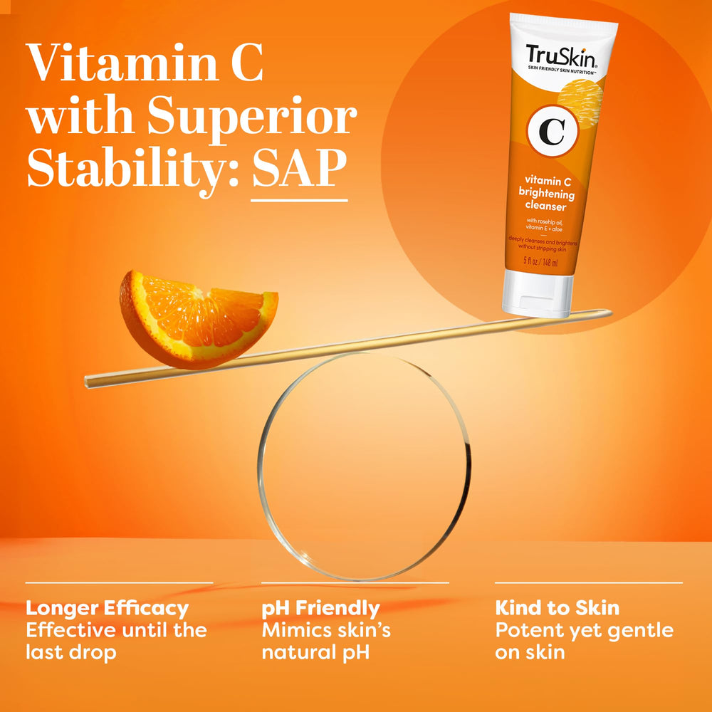 TruSkin extrait zeste d'orange, actif clarifiant pour un teint homogène.