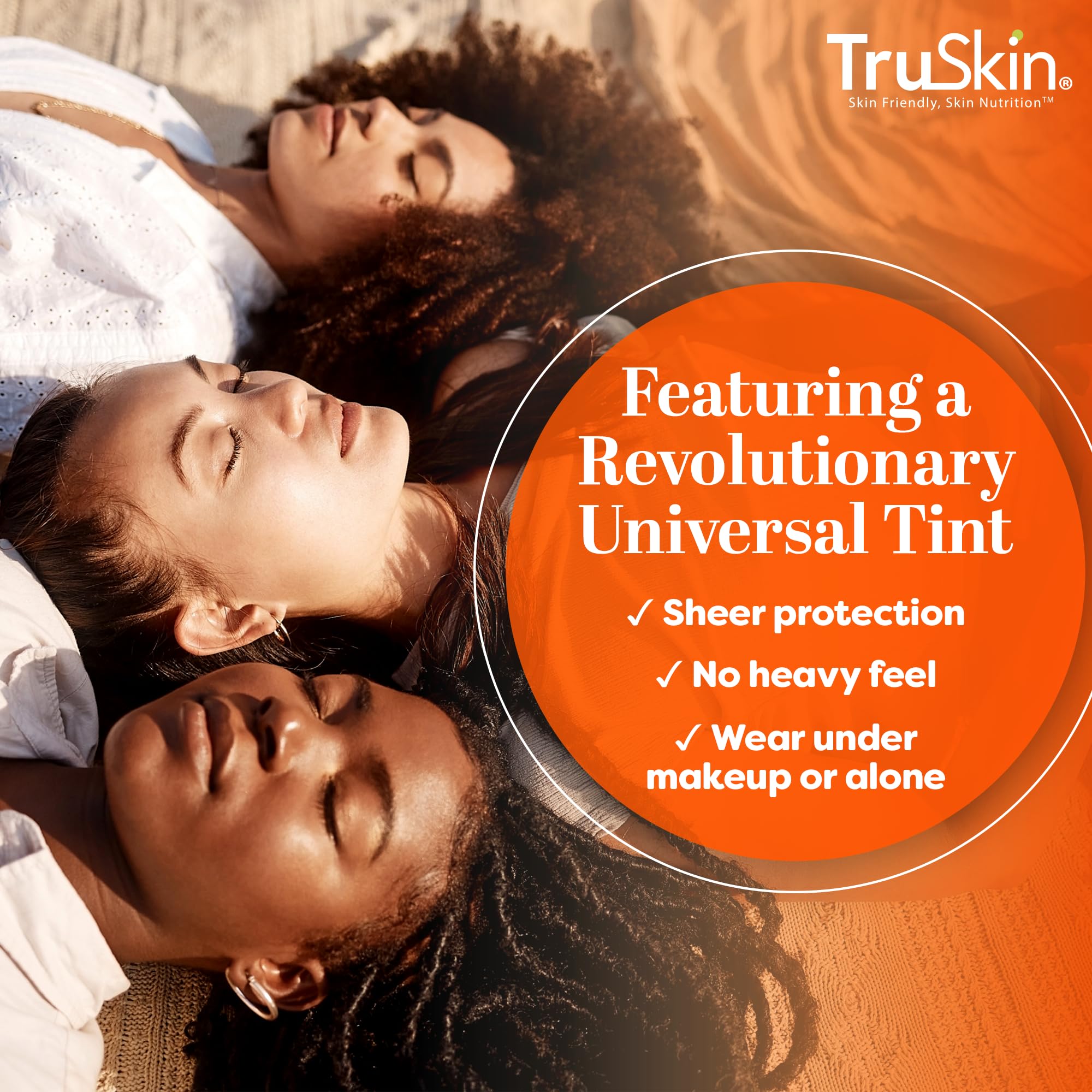 TruSkin pompe 1-2 – dosage simple et application précise sur le visage.