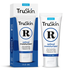 TruSkin Retinol Face Moisturizer bottle shown for smooth, hydrated skin.