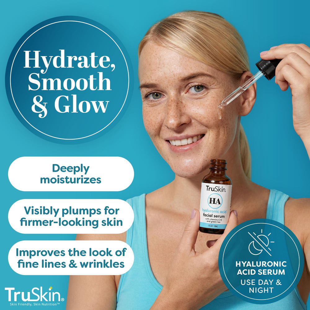 TruSkin serum dispensing pump for easy daily application.