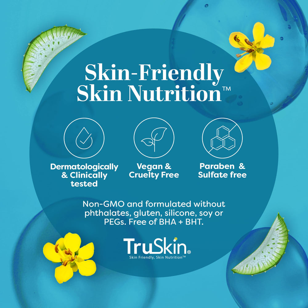 TruSkin Sérum Hyaluronique thé vert et aloe vera pour apaiser
