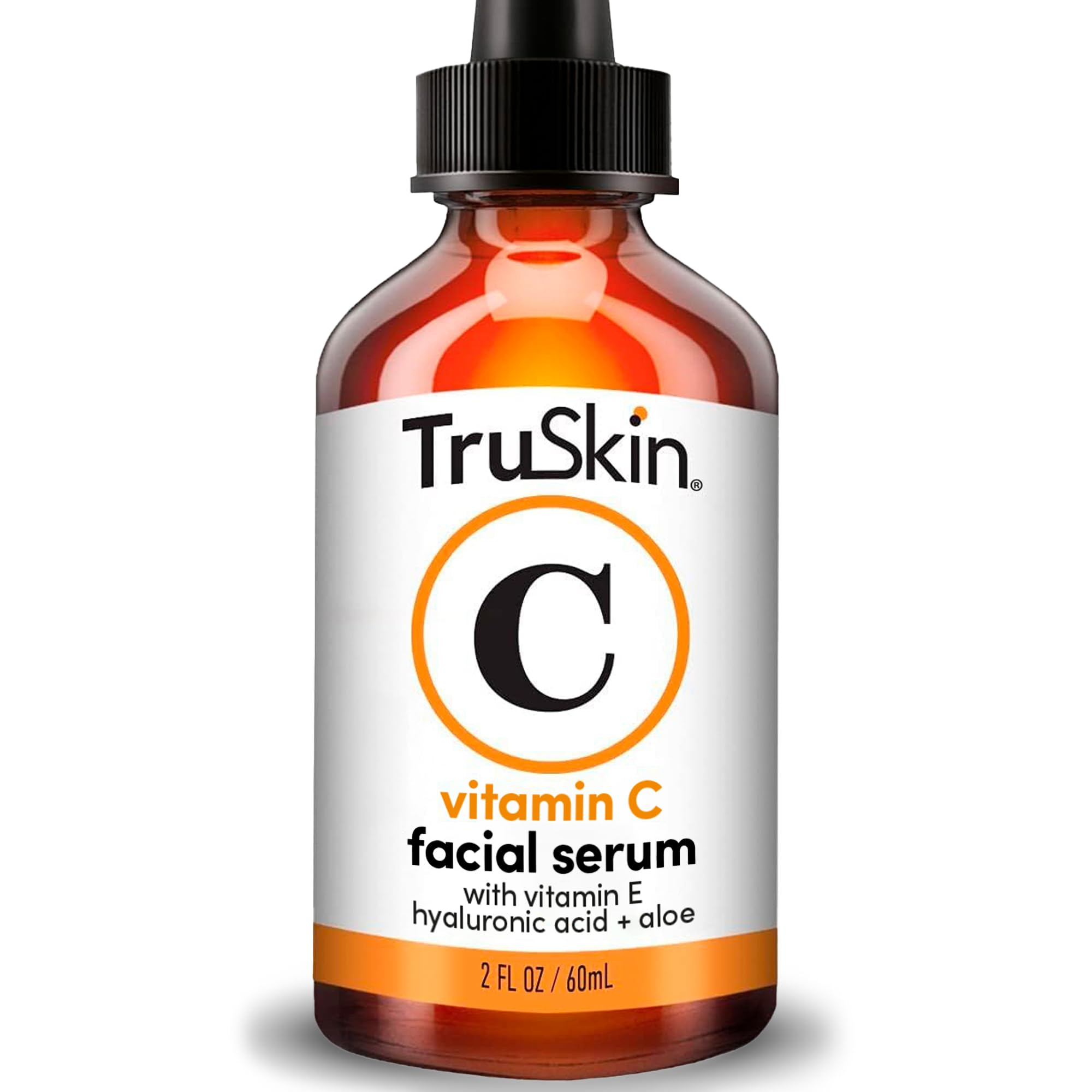 TruSkin Sérum vitamine C - bouteille: éclat et hydratation quotidiens.