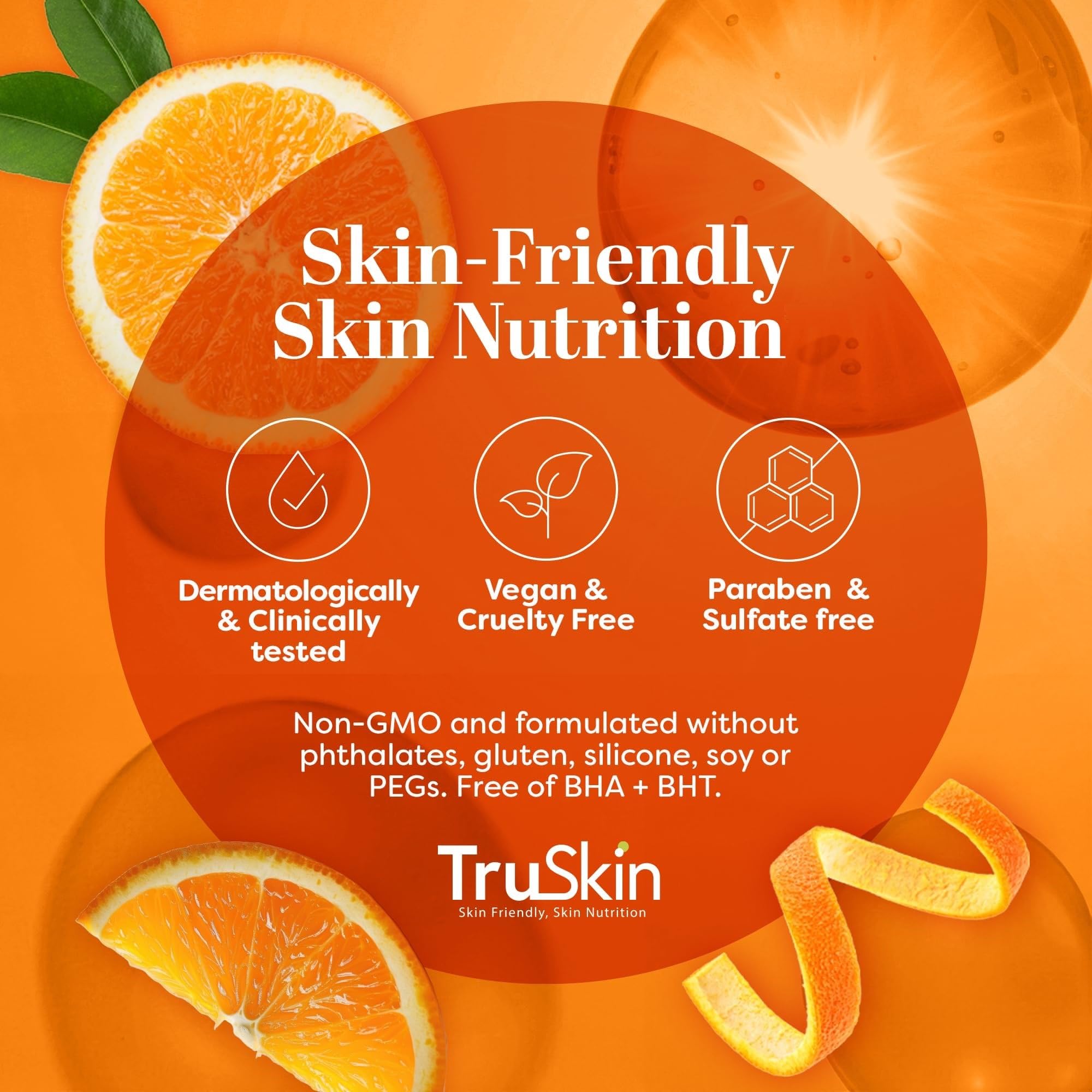 TruSkin Sérum vitamine C - utilisation quotidienne: rituel soin efficace.