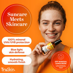 TruSkin teint universel minéral – teint naturel sans effort.