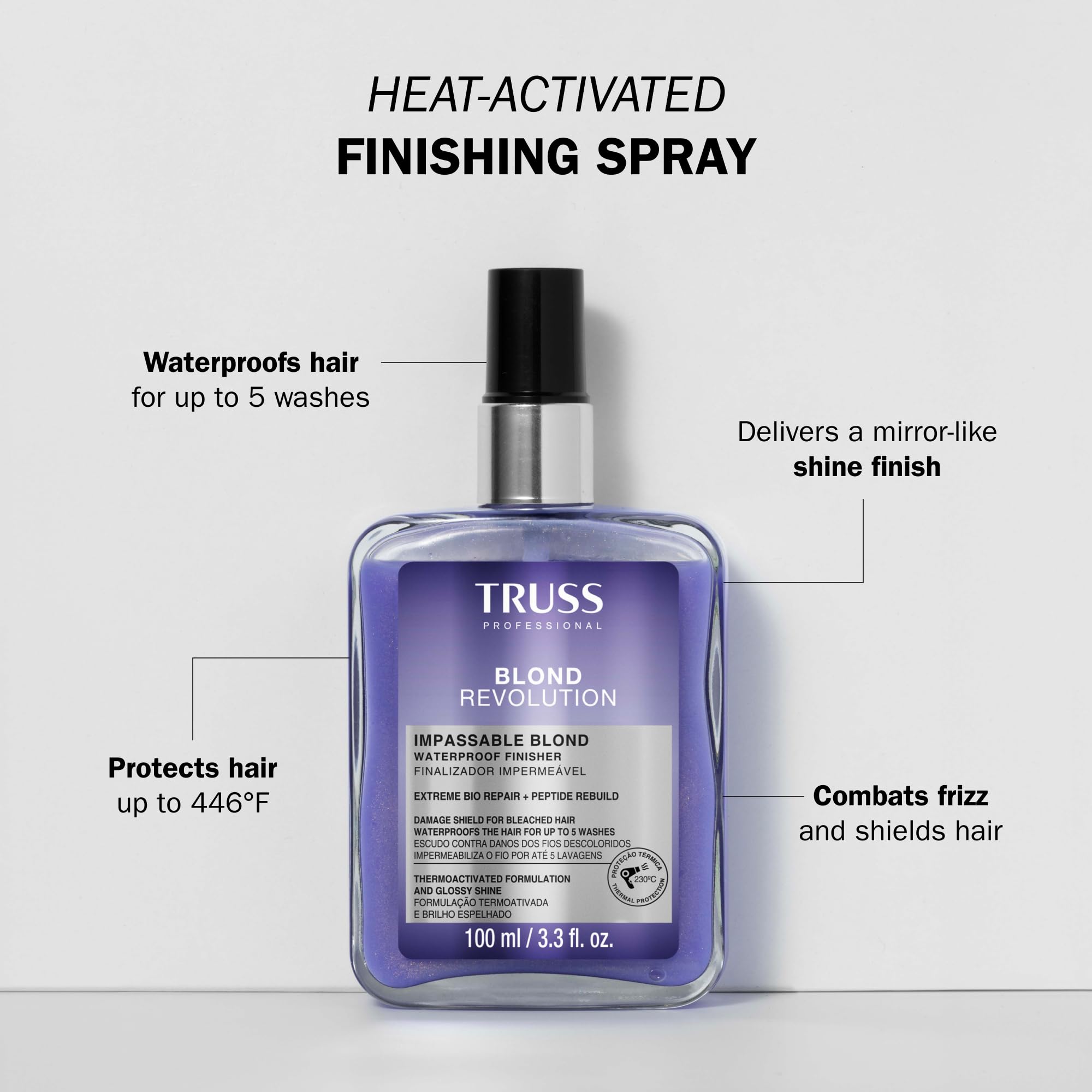 TRUSS Blond Revolution: brillance intense et douceur après application.