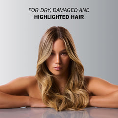 TRUSS Blond Conditionneur violet, texture soyeuse pour réparer les cheveux décolorés et fragiles.