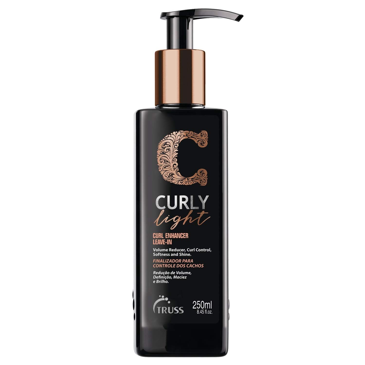 TRUSS crème sans rinage en bouteille pour boucles hydratées et définies.