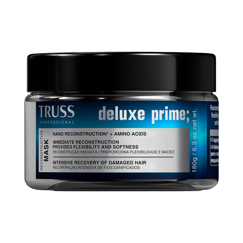 TRUSS Deluxe Prime + Masque dans son pot, soin intensif pour cheveux abîmés.