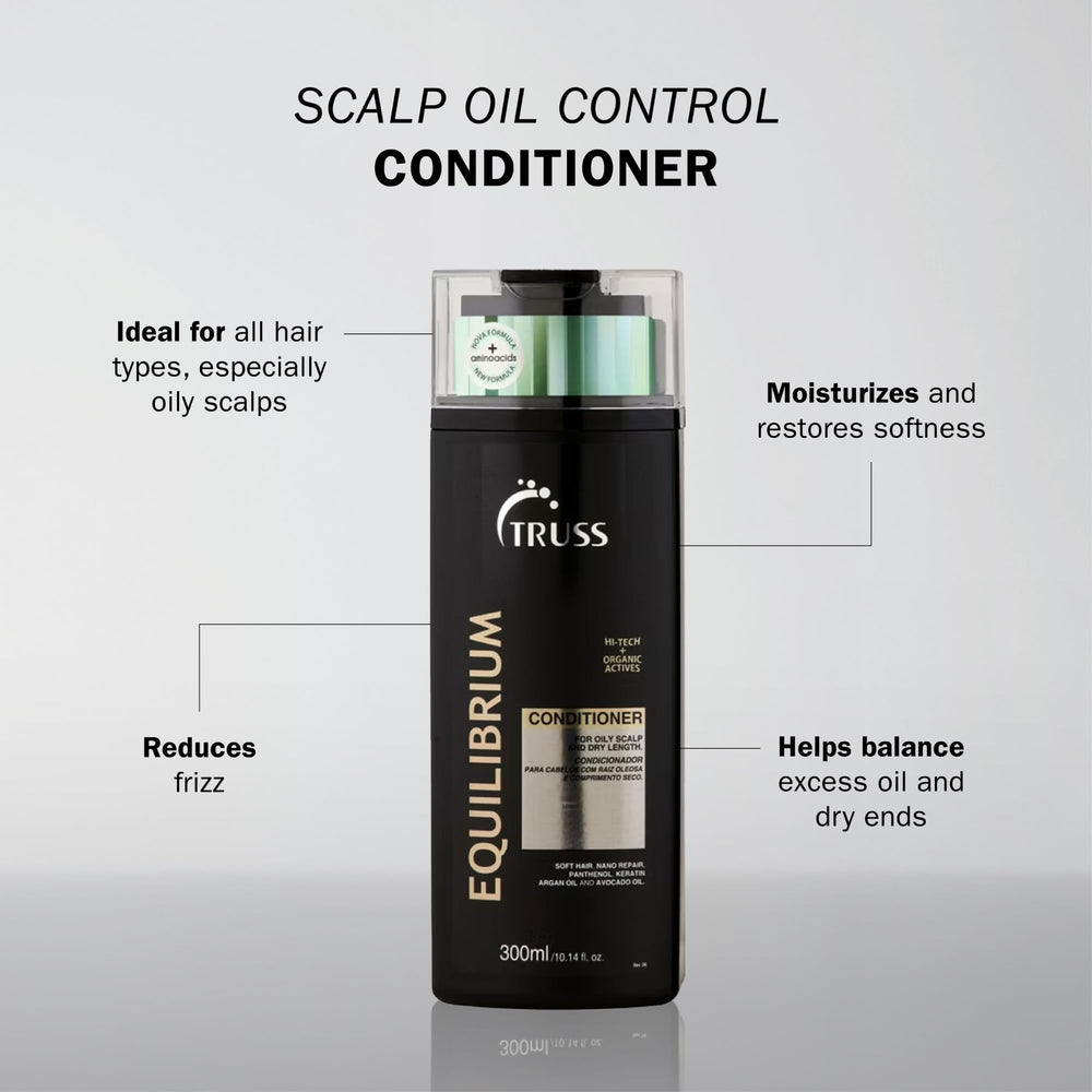 TRUSS Equilibrium: application sur cheveux humides pour hydratation sans lourdeur.