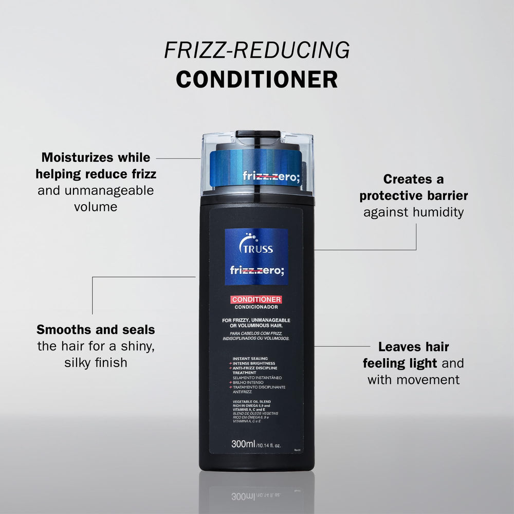 TRUSS Frizz Zero: brillance et cheveux lisses après chaque application.