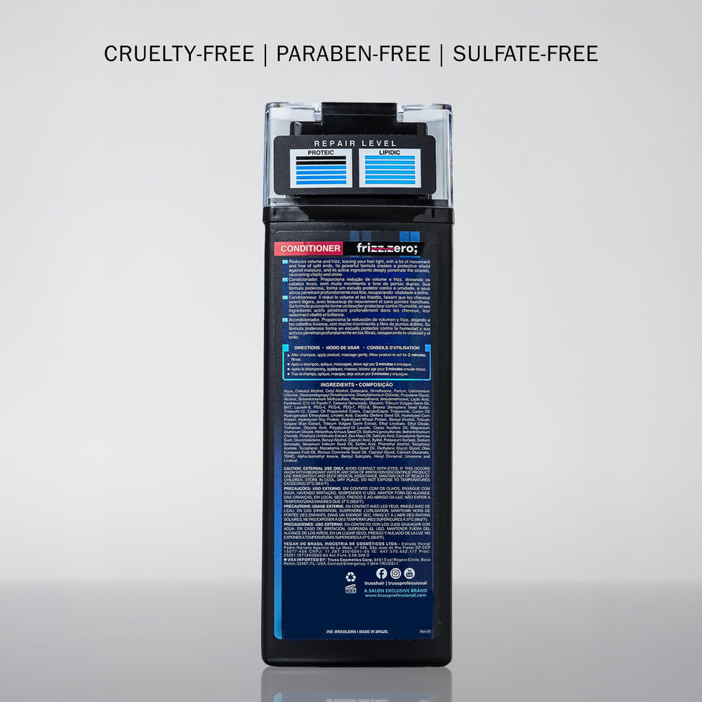 TRUSS Frizz Zero: soin léger qui n’alourdit pas les cheveux.
