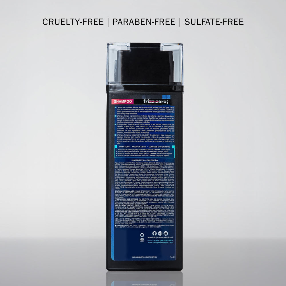 TRUSS Frizz Zero Shampoo - Mélange d’huile végétale riche en nutriments.