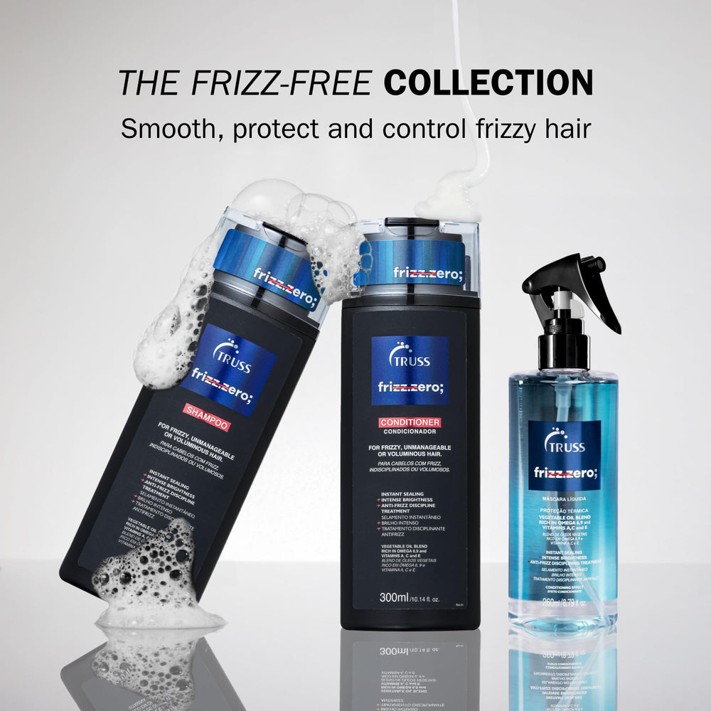TRUSS Frizz Zero Shampoo - Protection contre l’humidité pour cheveux plus lisses.