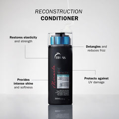 TRUSS Miracle Conditionneur démonstration de démêlage sans nœud pour cheveux faciles à coiffer.