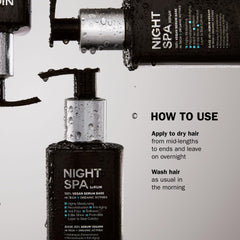 Ceramides et protection de la couleur avec le TRUSS Night Spa Serum.