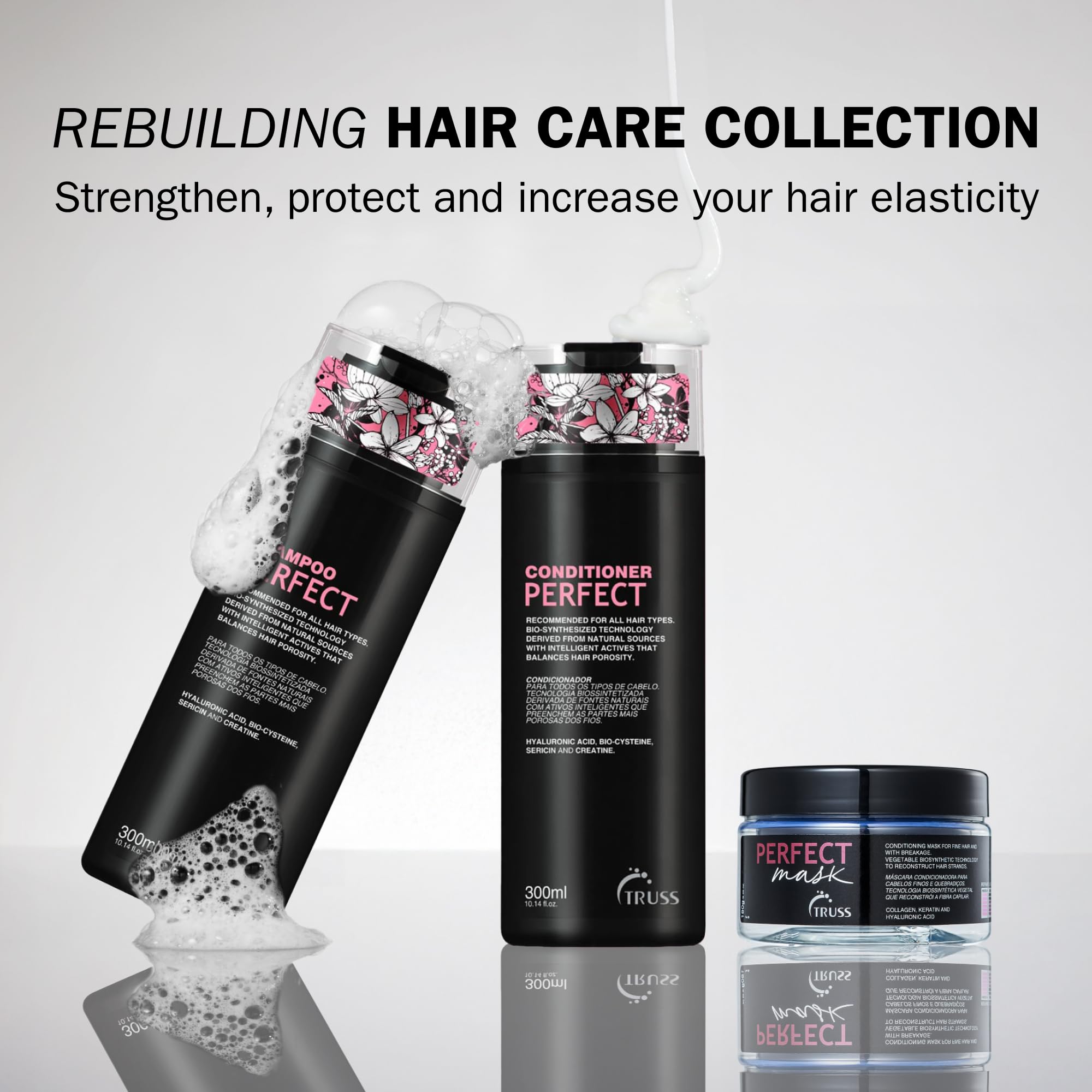 TRUSS Shampoing contrôle du frizz – cheveux lisses et maîtrisés