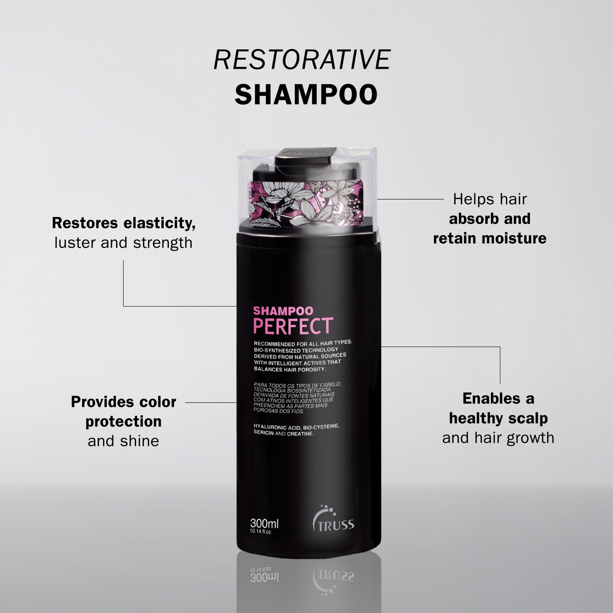 TRUSS Shampoing Hydratant mousse sur main – expérience douce et nourrissante
