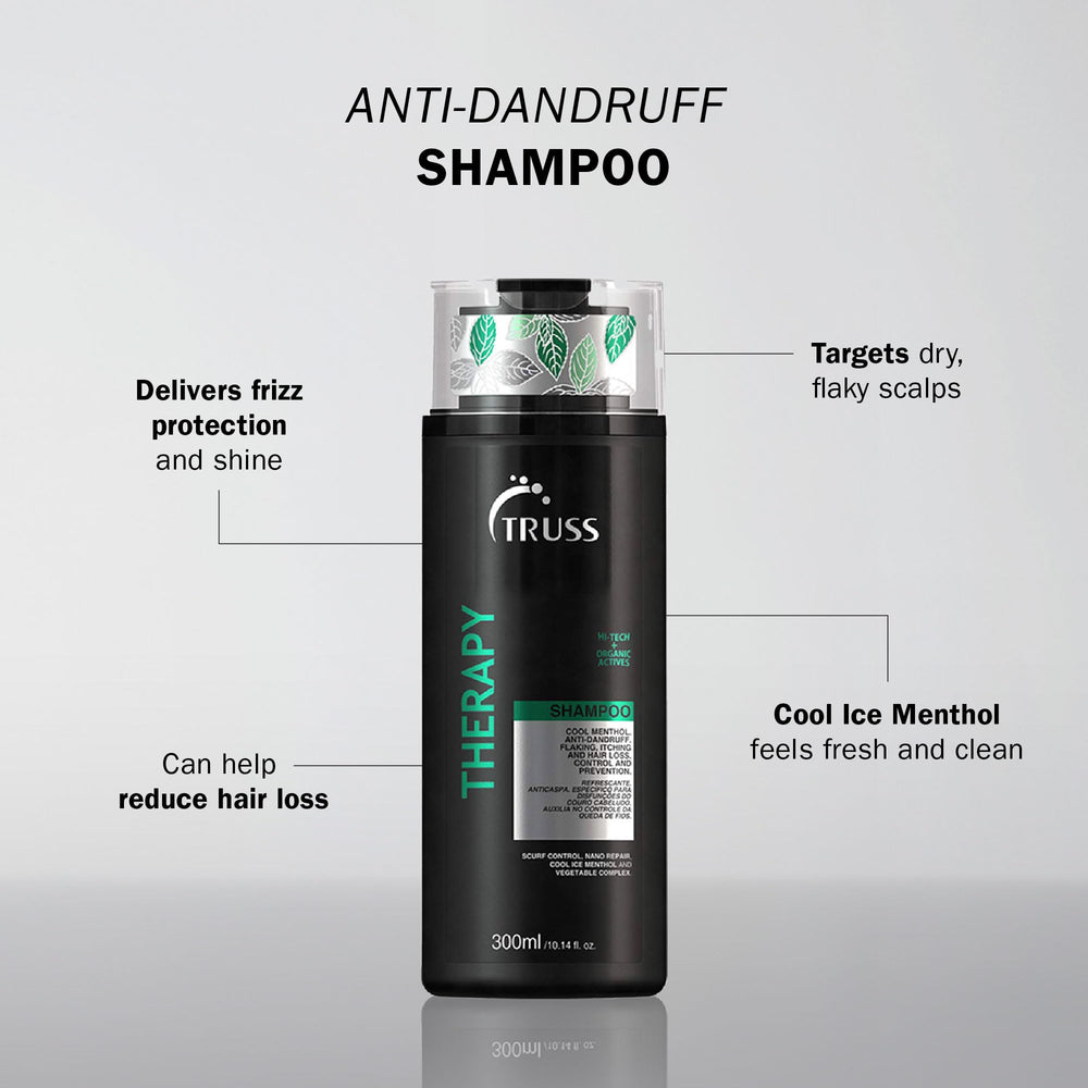 TRUSS Therapy: mousse riche pour nettoyage en douceur des cheveux et pellicules.