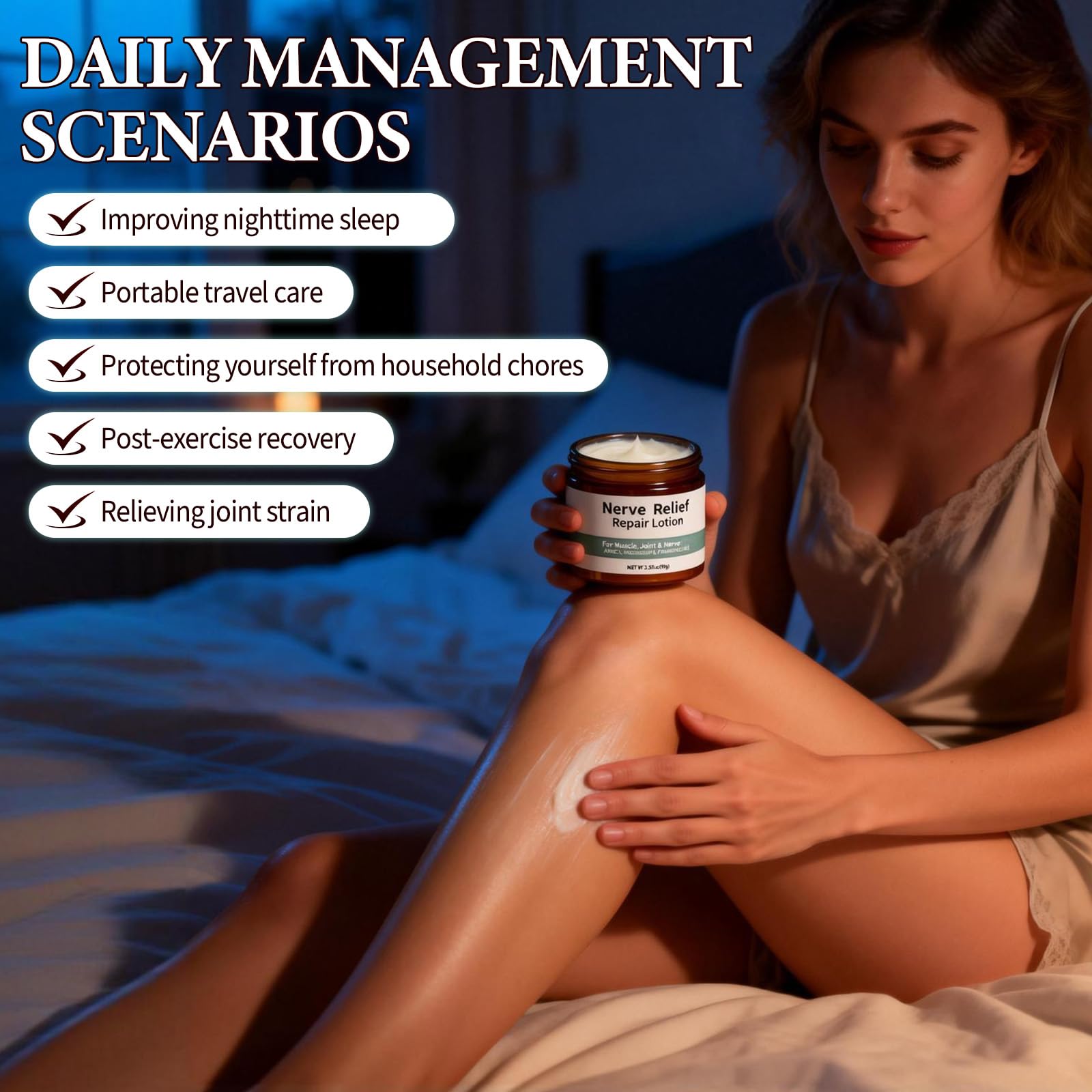 Emballage compact TRWLCFF, crème nerve portable pour voyage.