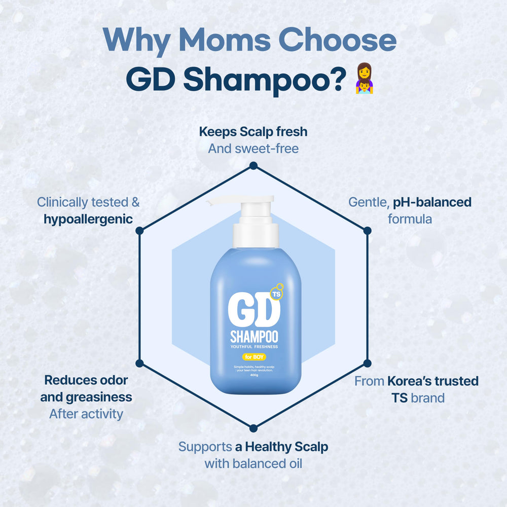 Odeur fruitée légère du TS GD Shampoing, parfum hypoallergénique
