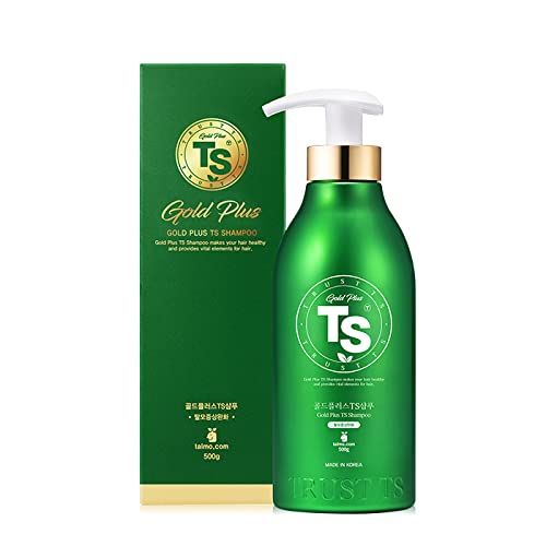 Shampoing TS Gold Plus — bouteille pratique pour une routine quotidienne sans sulfate.