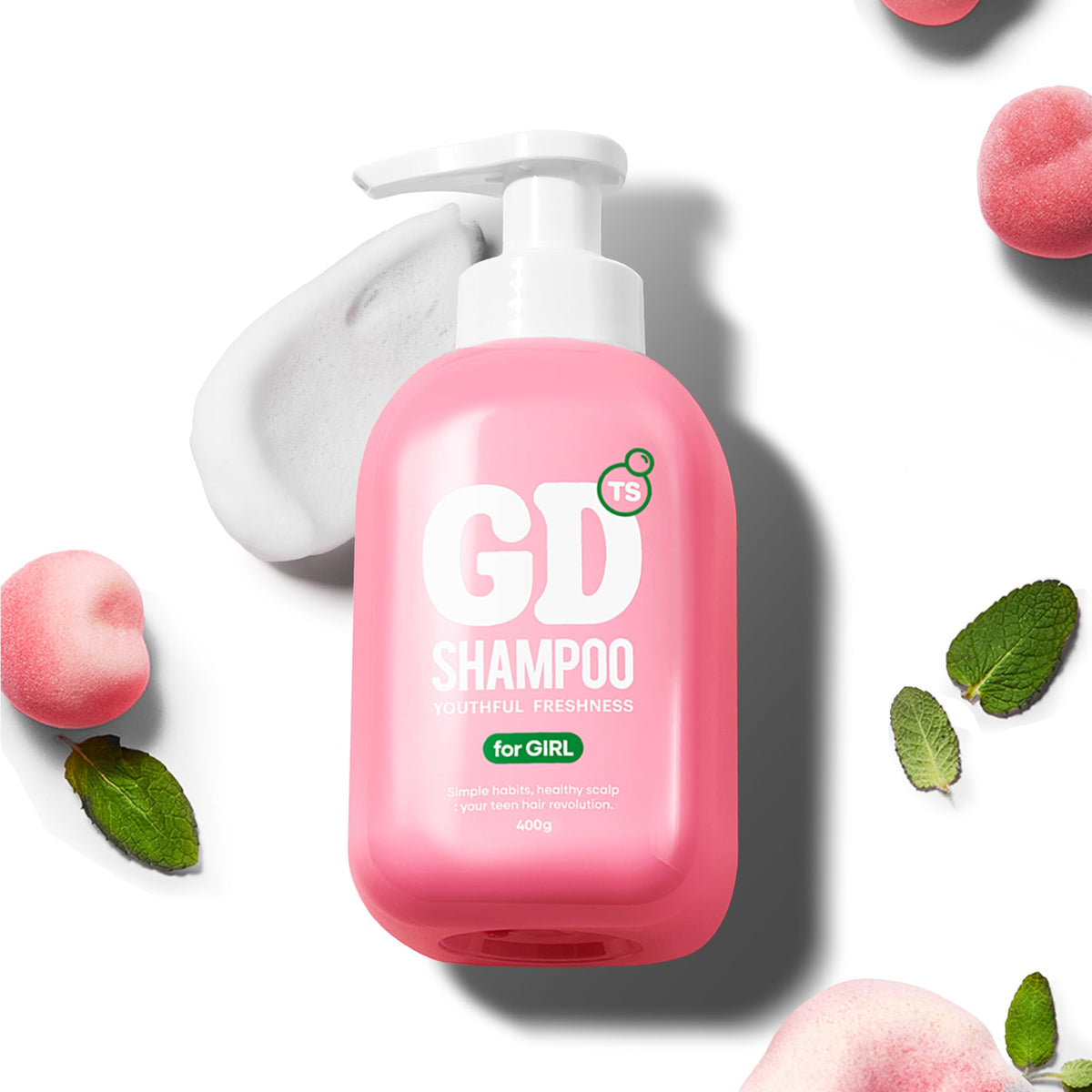 TS GD Shampoo adolescentes – bouteille prête pour une utilisation quotidienne.