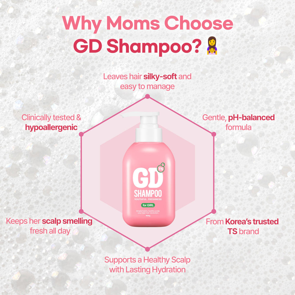 TS GD Shampoo texture crèmeuse – application douce sur les cheveux.