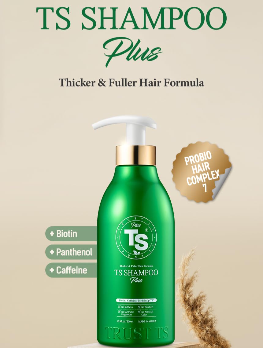 TS Shampoo Plus – mousse onctueuse prête à nourrir les longueurs.