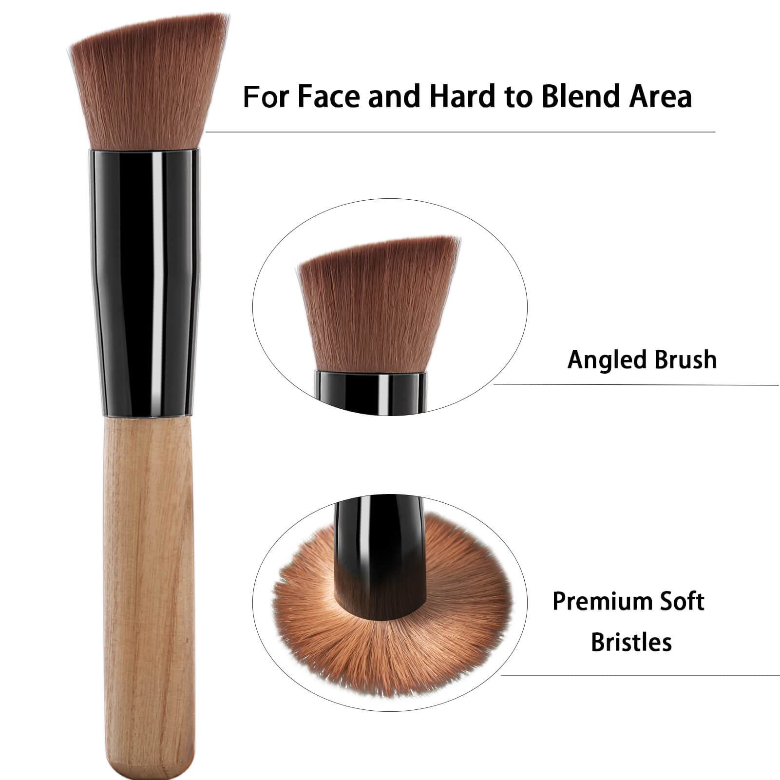 Brosse angle bronzage TSAIYI, douce et efficace sur les zones difficiles.