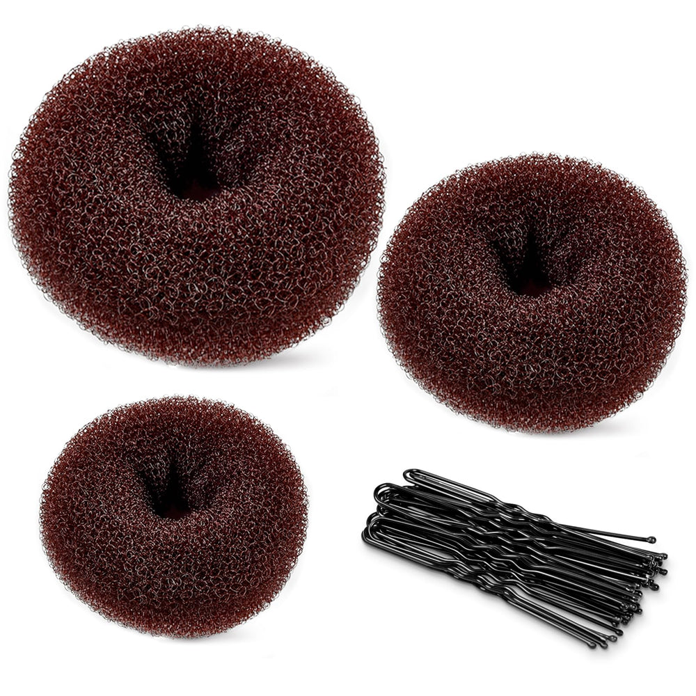 TsMADDTs petit anneau-chignon pour cheveux fins, maintien léger et rapide.