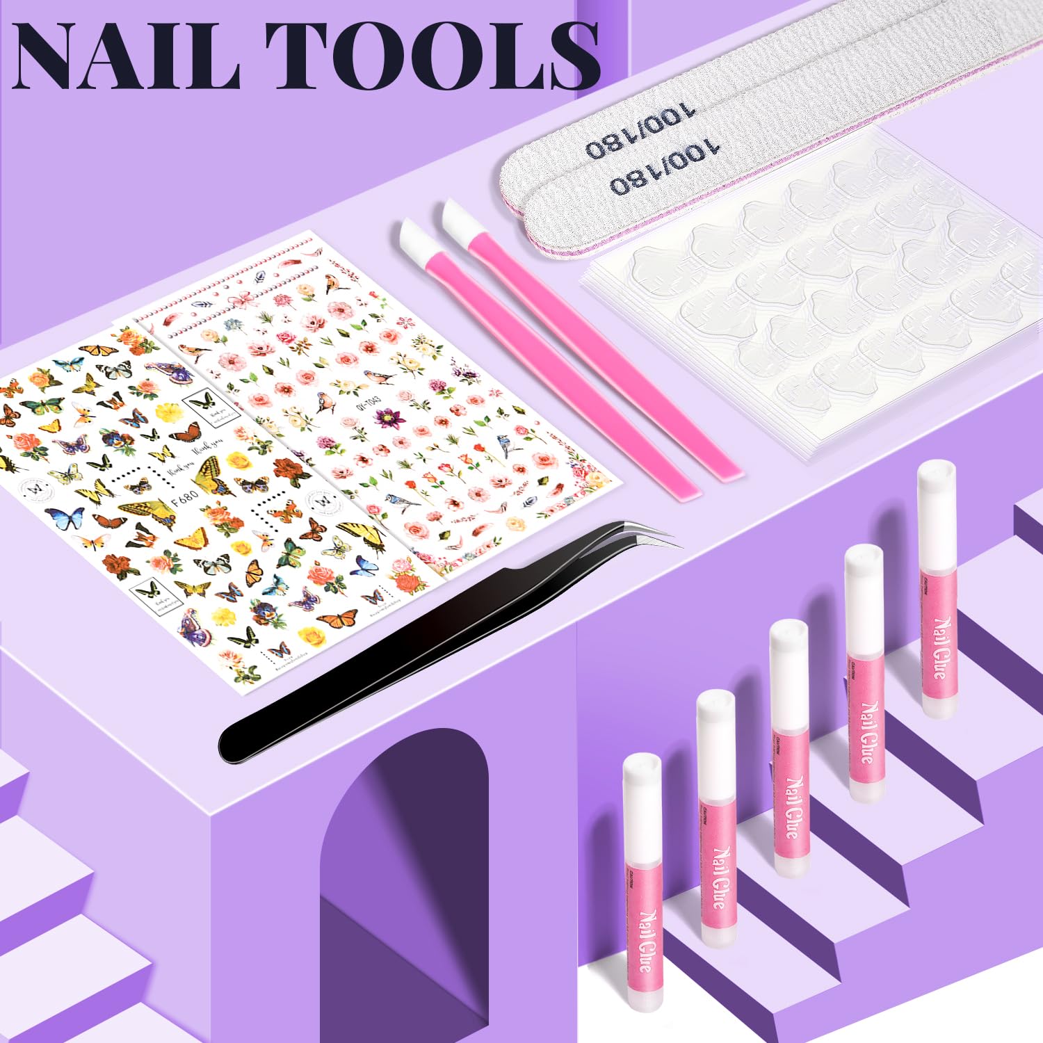 TsMADDTs boîte rangement – organisation pratique des faux ongles.