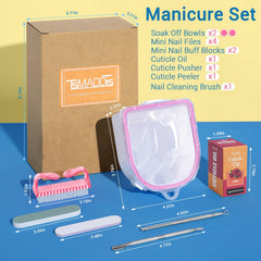 tsmaddts bols manucure pour les mains facilitant le trempage et le soin