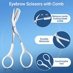 TsMADDTs brosse double-face pour discipliner sourcils et cils.