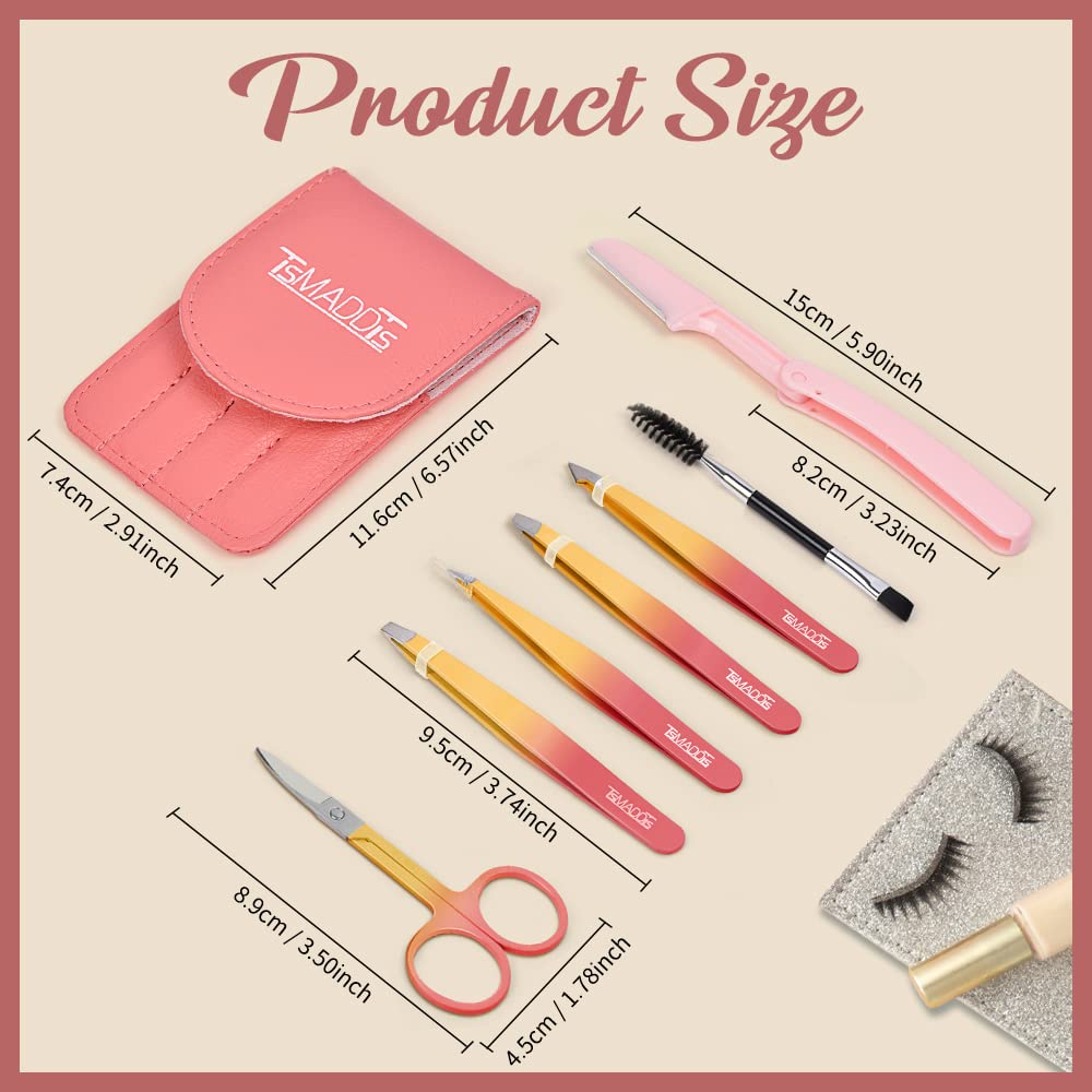 TsMADDTs brosse-sourcils double-face : démêlage et finition douce.