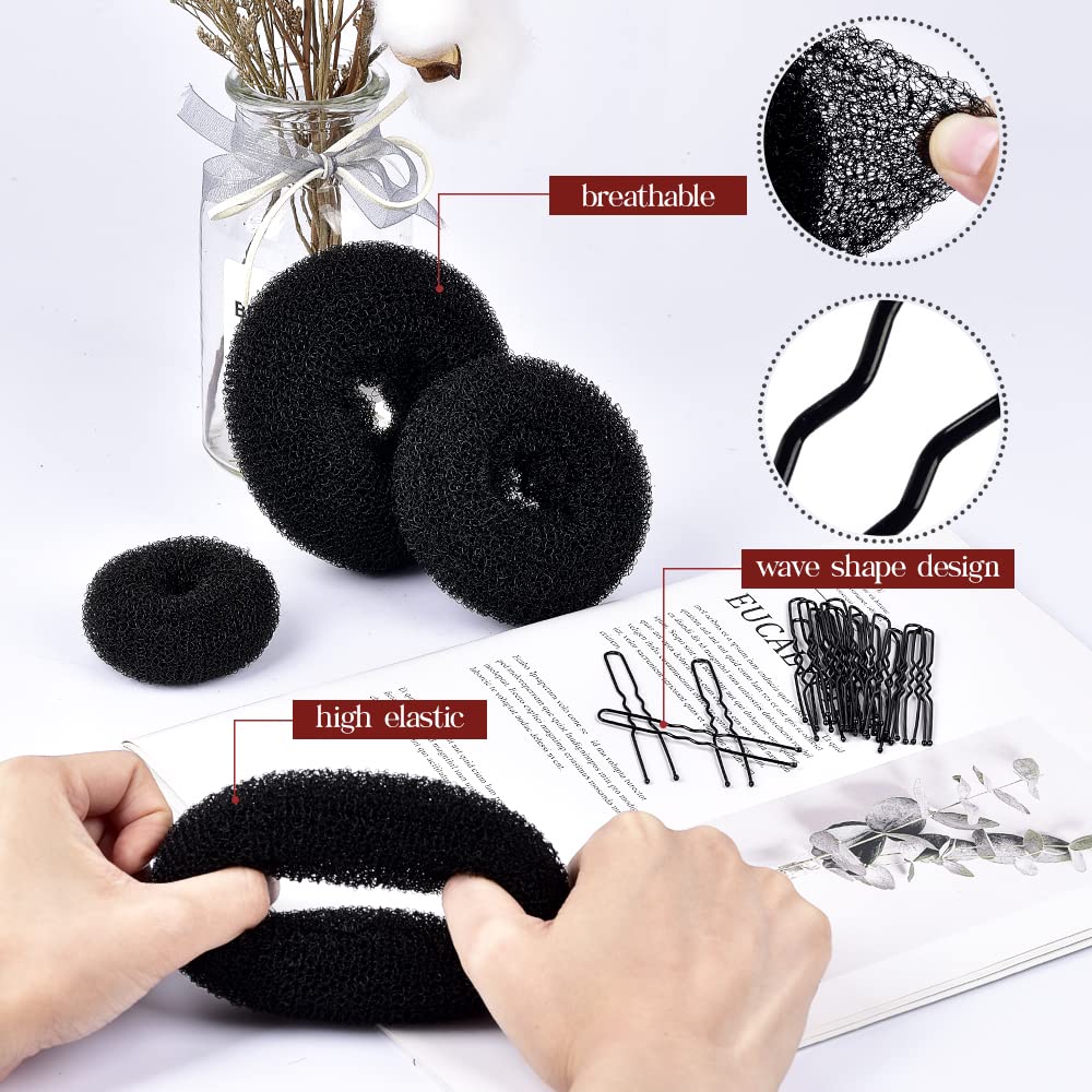 TsMADDTs bun-noir-dans-coiffure-ballet, parfait pour les répétitions et performances.