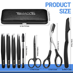 TsMADDTs ciseaux pour sourcils, coupe nette et précision optimale