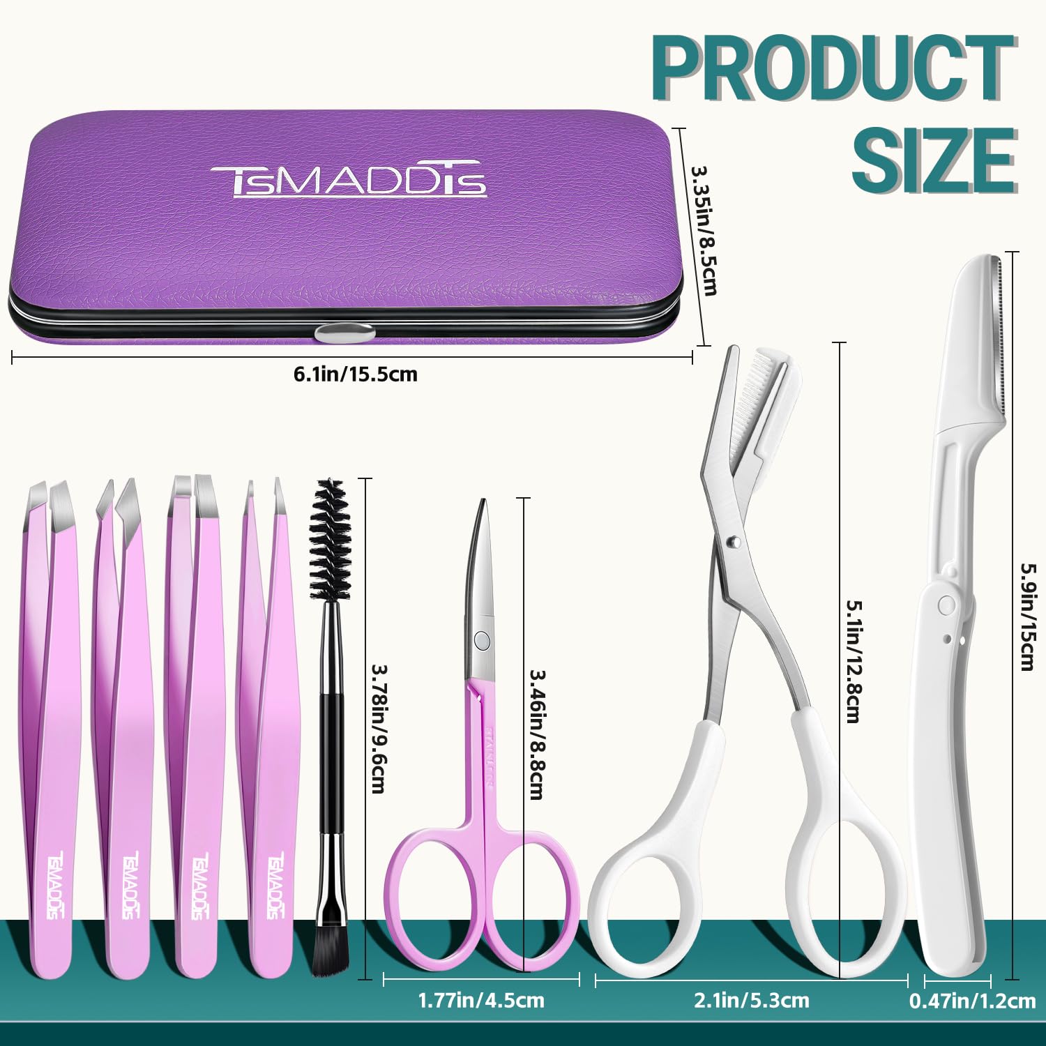 TsMADDTs ciseaux sourcils précision, coupe nette et définitions propres.