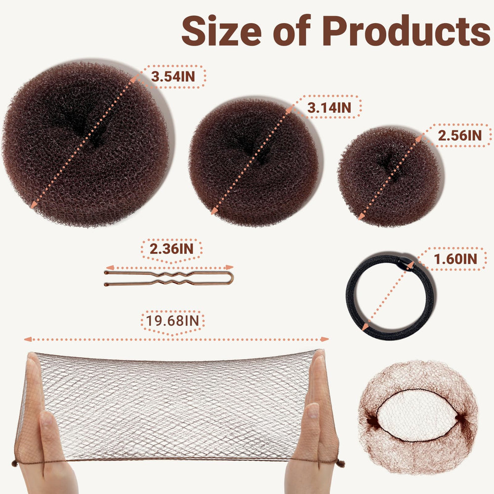 TsMADDTs donut-chignon medium pour cheveux normaux et volumineux.
