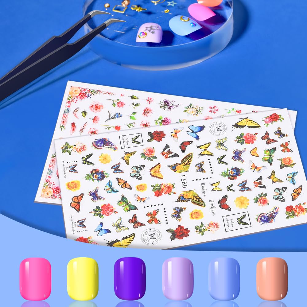 Feuilles adhésives TsMADDTs pour ongles faciles à retirer