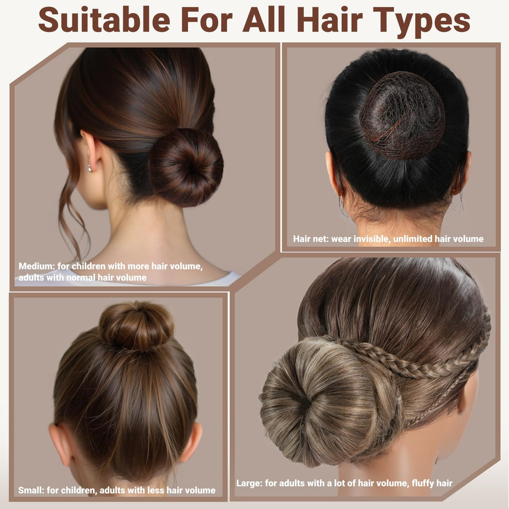 TsMADDTs filets-chignon invisibles, nylon léger et discret.