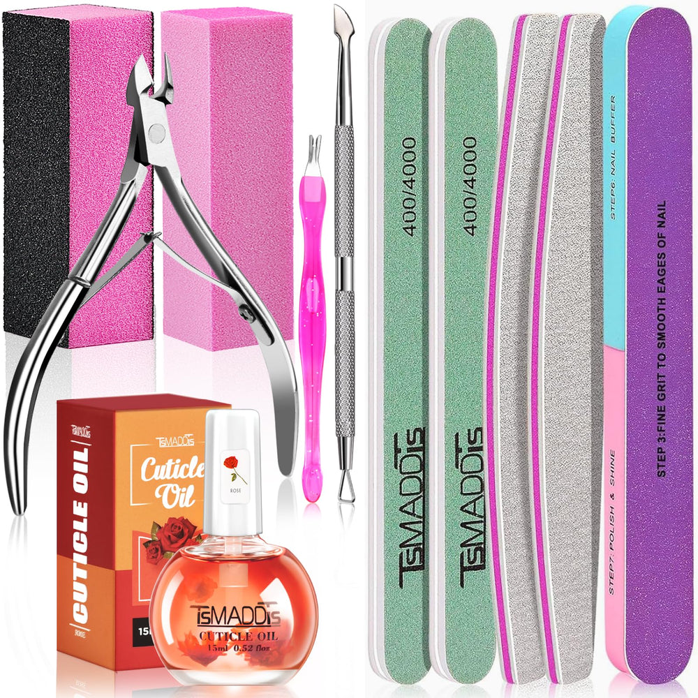 TsMADDTs kit d’outils de manucure complet pour un soin des ongles à domicile.