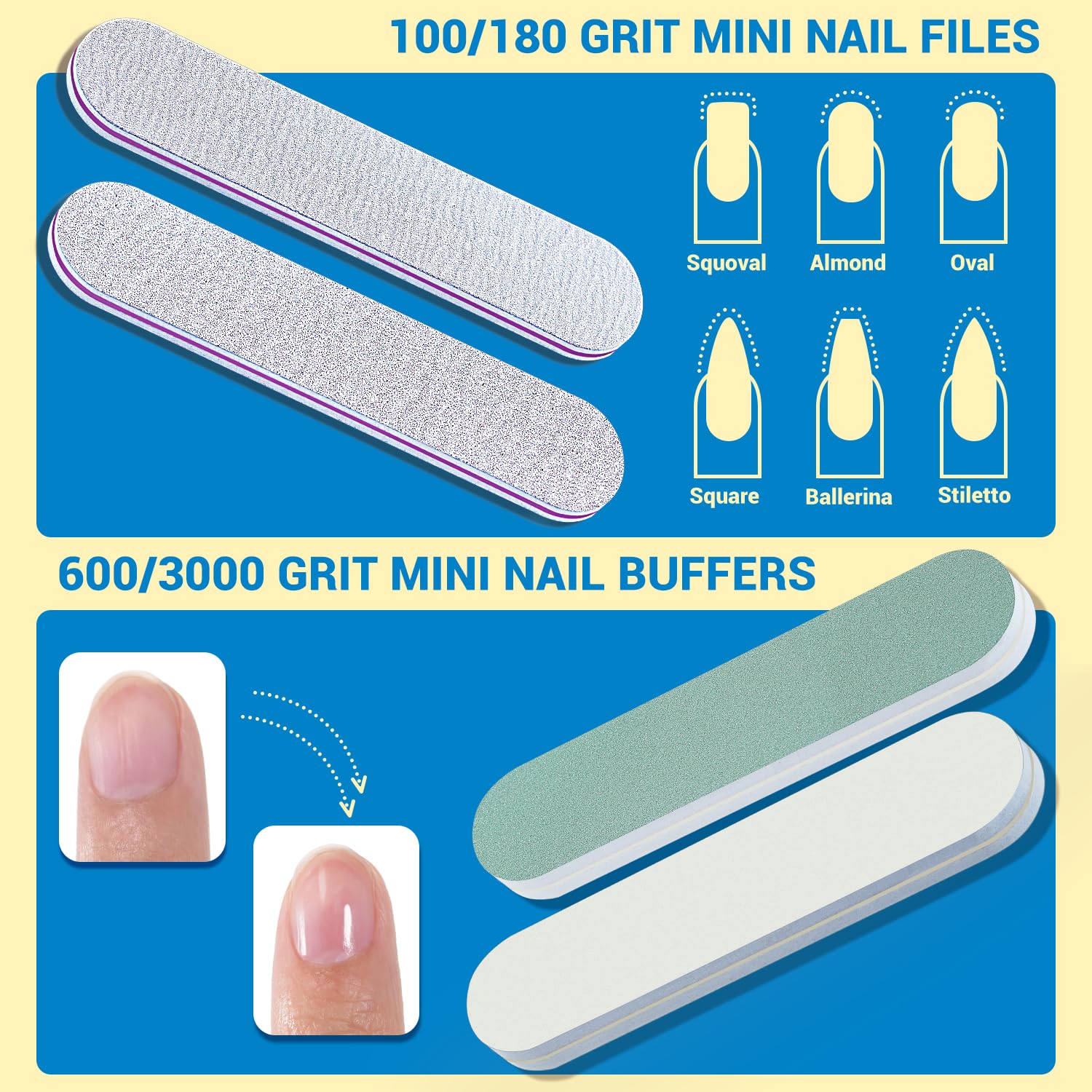 tsmaddts limes et buffers pour façonner et lisser les ongles