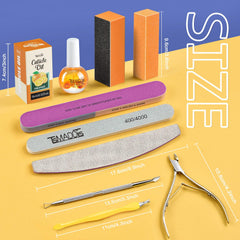 TsMADDTs kit-manucure-tampons-polissage: tampons de polissage pour un fini brillant.